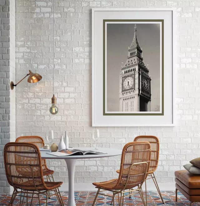 Quadro Decorativo Big Ben Inglaterra Fotografia em Tons Sépia
