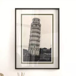 Quadro Decorativo Torre de Pisa Roma Itália Fotografia em Tons Sépia