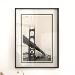 Quadro Decorativo Golden Gate EUA Fotografia em Tons Sépia