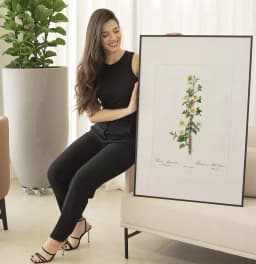 Quadro Decorativo Coleção Botanical Floral Rosa Myriacantha