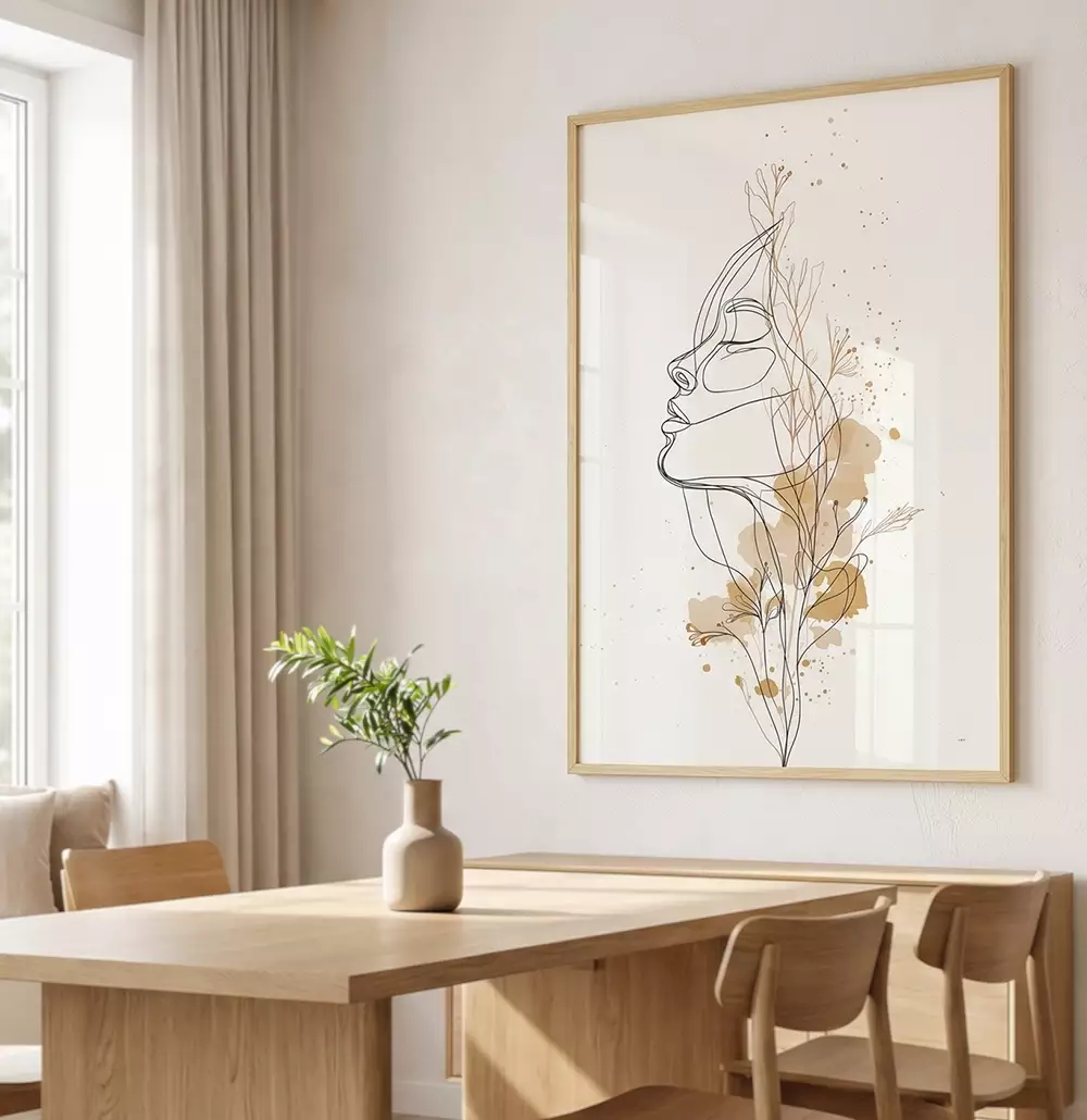 Quadro Decorativo A Mulher que Nasce das Flores