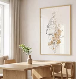 Quadro Decorativo A Mulher que Nasce das Flores
