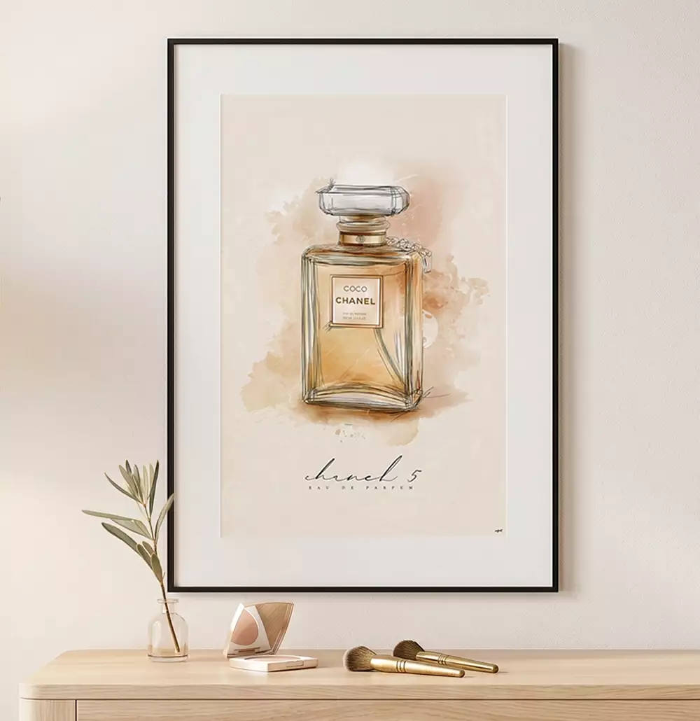 Quadro Decorativo Perfume Coco Chanel N5