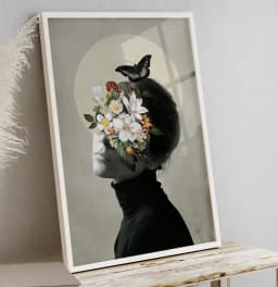 Black Little Butterfly - Coleção Collage Flowers