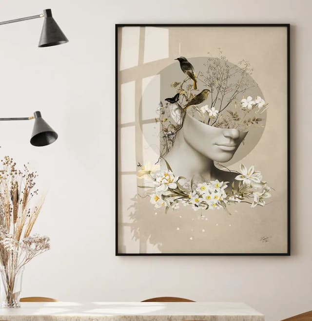 Quadro Decorativo Dryella - Coleção Collage Flowers