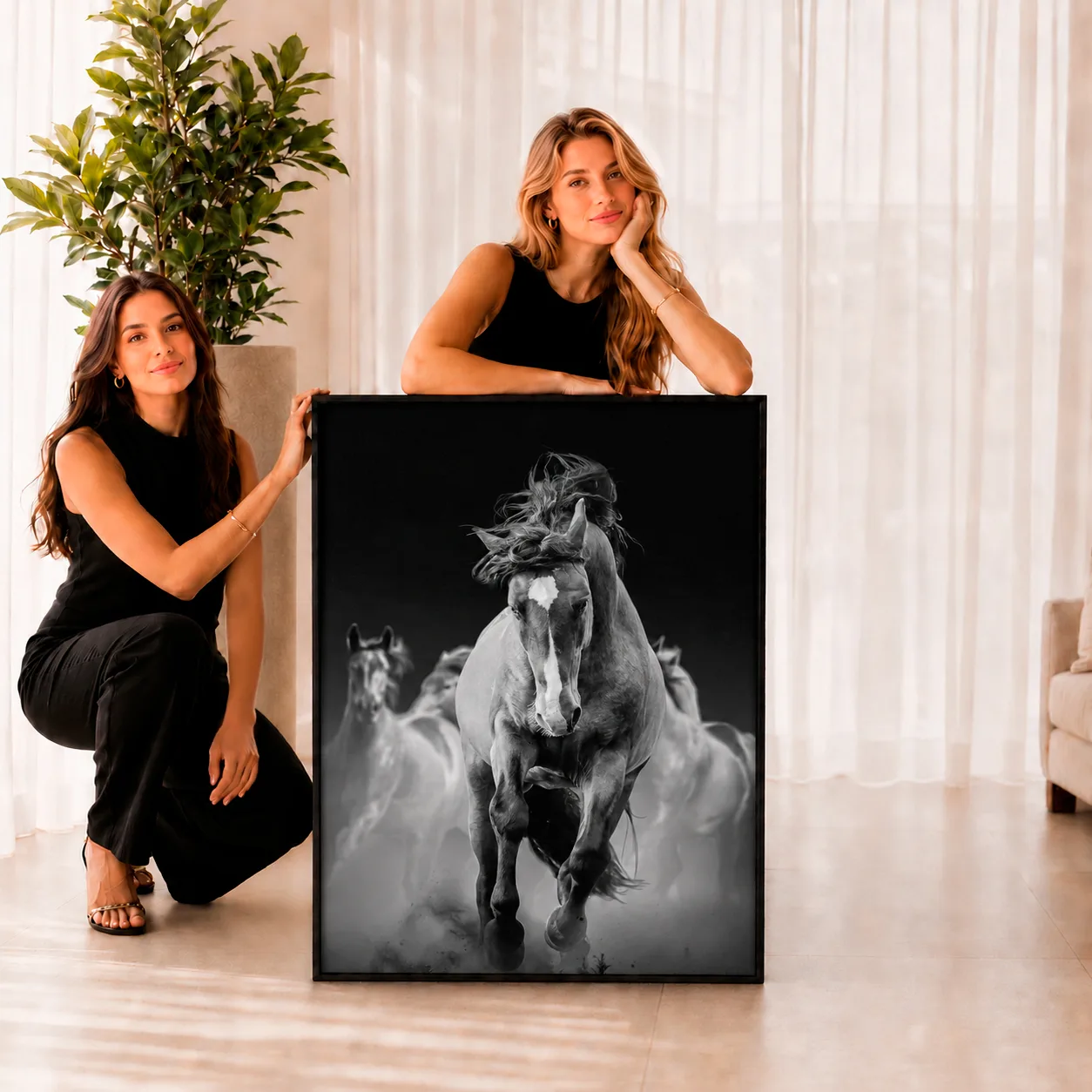 Quadro Decorativos à Frente da Manada