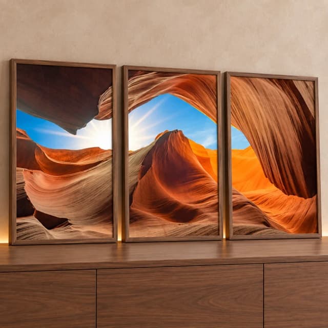 Kit 3 Quadros Decorativos Antelope