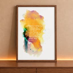 Quadro Decorativo A Persistência é Amiga da Conquista