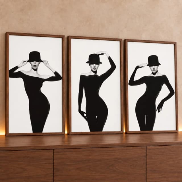 Kit Quadro Decorativo Dancing On The Shadows