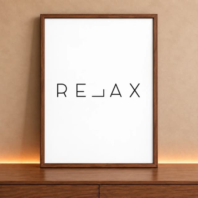 Quadro Decorativo Retangular Relax