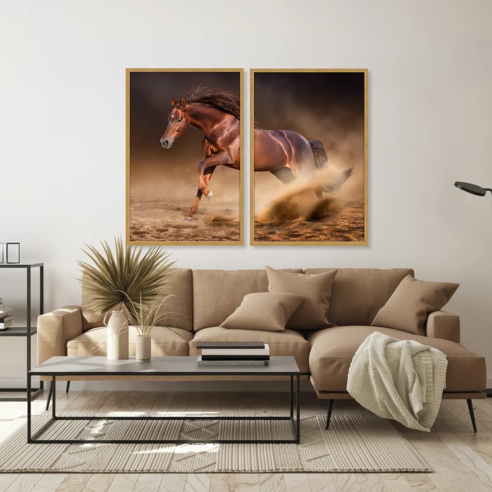 Kit Quadros Decorativos Cavalo
