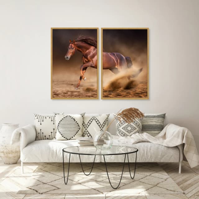 Kit Quadros Decorativos Cavalo