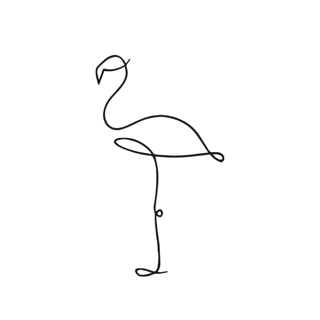 Quadro Decorativo Cisne Minimalista