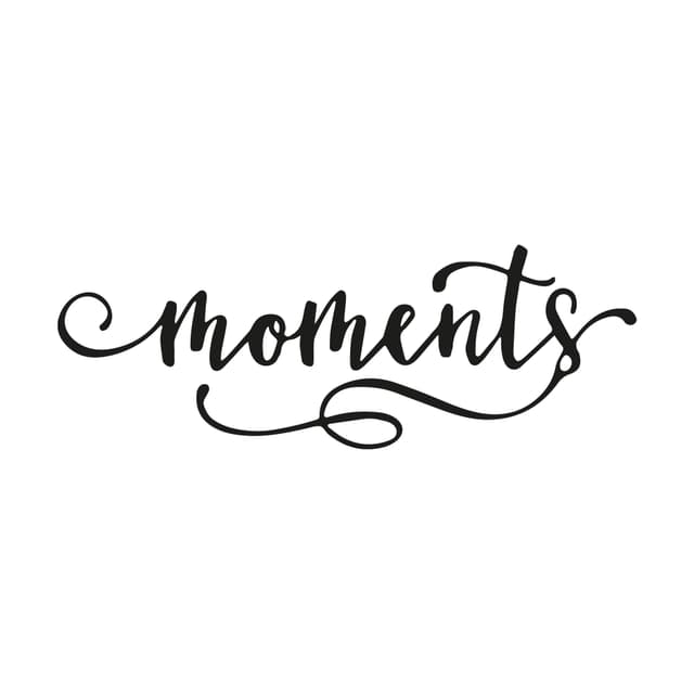 Quadro Decorativo Quadrado Moments Lettering