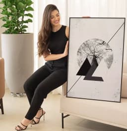 Quadro Decorativo As 3 Pirâmides e a Árvore da Vida