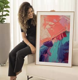 Quadro Decorativo Pintura Abstrata Textura de Tinta Óleo