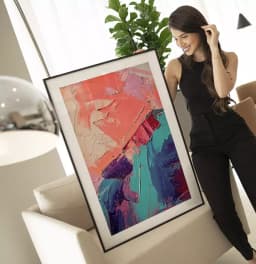 Quadro Decorativo Pintura Abstrata Textura de Tinta Óleo