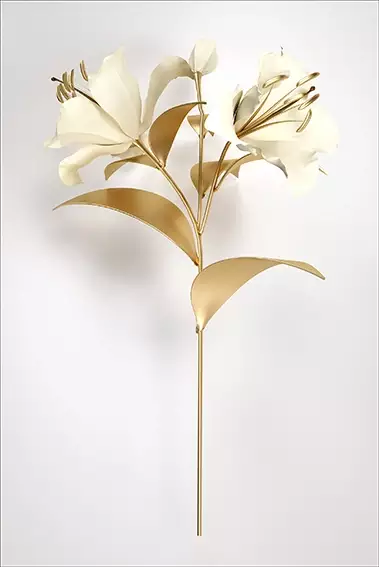 Quadro Decorativo Coleção White&Gold - Plantas e Flores